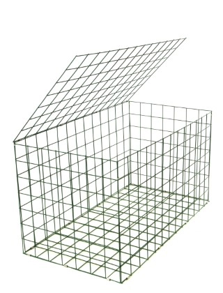 gabion basket Green PE 3mm 1m x 0.5m x 0.5m