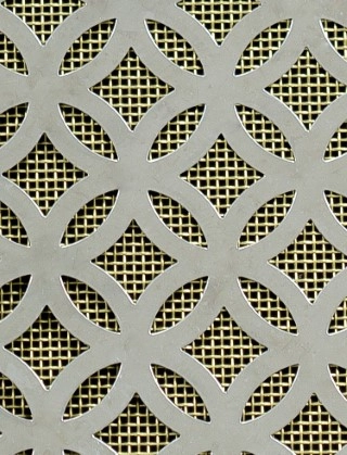 Inner Circle stainless 1X.665m with brass backing mesh cut to size