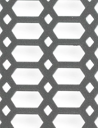 Slot & Diamond pewter 1X1m with no backing mesh cut to size