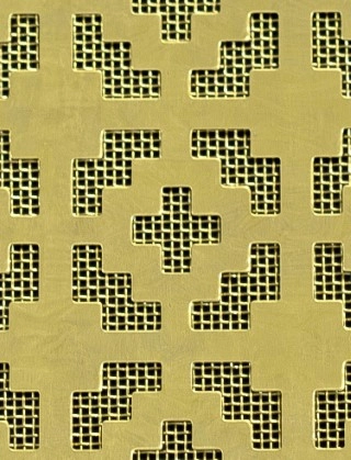 Iden brass 1X1m with brass backing mesh cut to size
