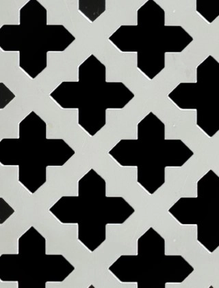 Fancy Cross stainless 1X1m with no backing mesh cut to size