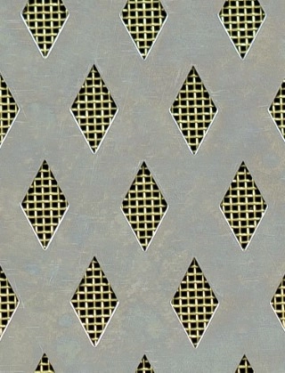 Small Diamond stainless 1X1m with brass backing mesh cut to size