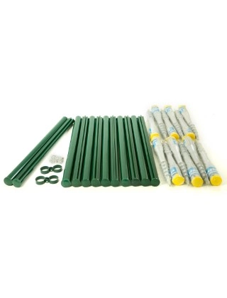 WELD MESH POST KIT 36(in); SCREW FIX 12 POSTS