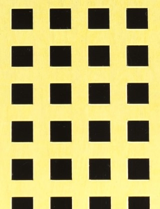 Chartham brass 1X1m with no backing mesh cut to size