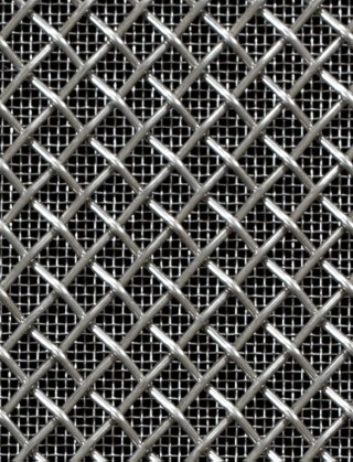 Crimped mesh 1X1 5 X 5 SS3161.6 DIAMONDSTAINLESS STEELmesh cut to size