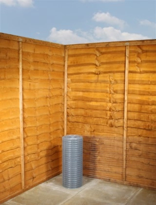 galvanised weld mesh 1 x 1/2 19G 2ft x 30m