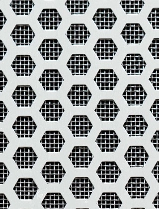 Silver Radiator Mesh Radiator Mesh, Honeycomb Silver Anodised 1X1M With Stainless Backing Mesh