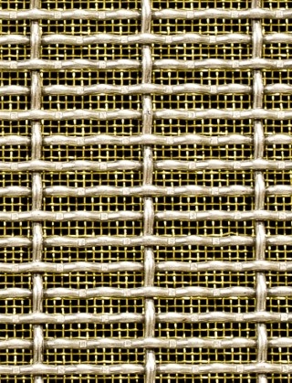 Crimped mesh 1X1 20 X 3 SS3162 SQUAREBRASSmesh