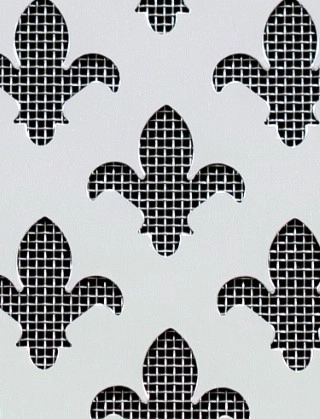 Fleur De Lys Silver anodised 2 X 1m with stainless backing mesh cut to size