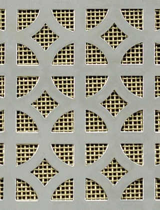 Ockley stainless 2 X 1m with brass backing mesh cut to size