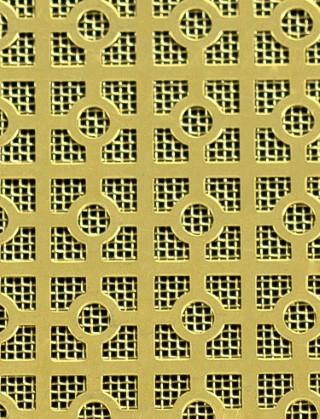 Moroccan brass 2 X 1m with brass backing mesh