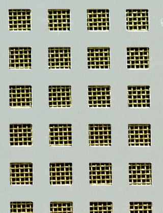 Chartham Silver anodised 2 X 1m with brass backing mesh cut to size