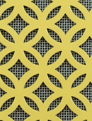 Inner Circle Gold anodised 1X.665m with stainless backing mesh
