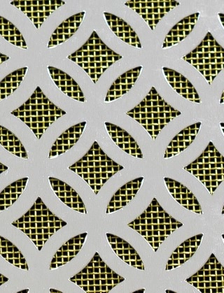 Inner Circle Silver anodised 1X.665m with brass backing mesh cut to size