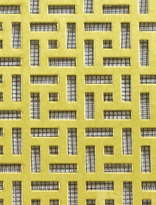 Maidstone brass 2 X 1m with black backing mesh cut to size