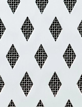 Small Diamond Silver anodised 2 X 1m with stainless backing mesh cut to size