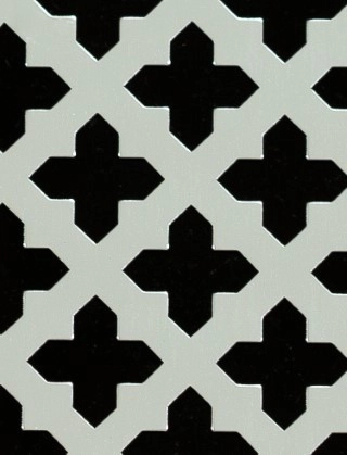 Fancy Cross Silver anodised 2 X 1m with no backing mesh