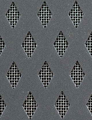 Small Diamond pewter 2 X 1m with stainless backing mesh cut to size