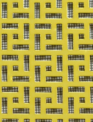 Maidstone Gold anodised 2 X 1m with black backing mesh cut to size