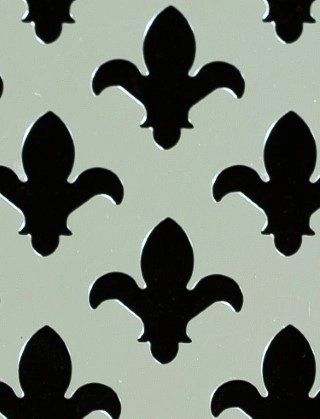 Fleur De Lys Silver anodised 2 X 1m with no backing mesh