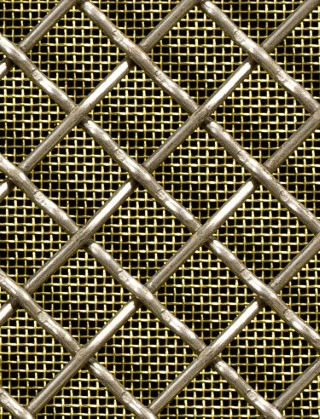 Crimped mesh 1X1 12.5 X 12.5 SS3162.5 DIAMONDBRASSmesh cut to size