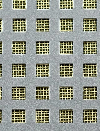 Chartham pewter 2 X 1m with brass backing mesh cut to size