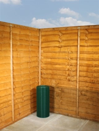 green pvc weldmesh 1/2 x 1/2 19G 2ft x 30m