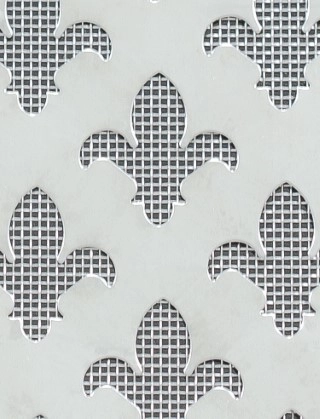 Fleur De Lys stainless 2 X 1m with stainless backing mesh cut to size