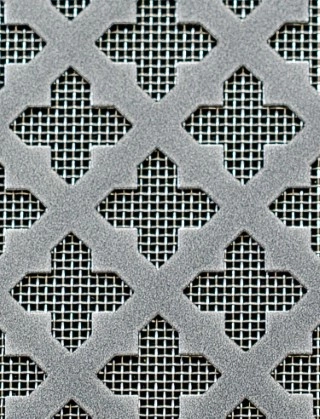 Fancy Cross pewter 2 X 1m with stainless backing mesh cut to size