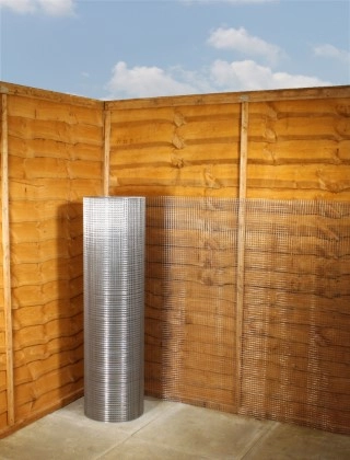 stainless steel 304 weld mesh 1/2 x 1/2 16G 4ft x 6m