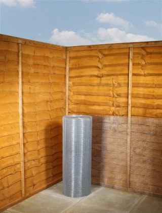 galvanised weld mesh 1/2 x 1/2 16G 3ft x 30m