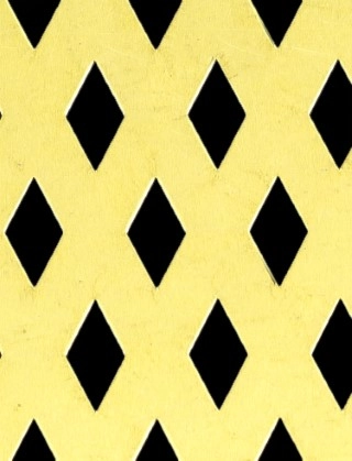 Small Diamond brass 1X1m with no backing mesh cut to size