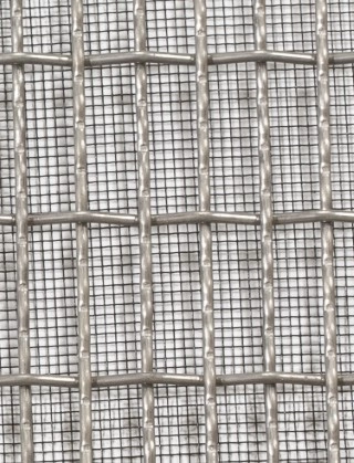 Crimped mesh 2 X 1 25 X 8 SS3042 SQUAREBLACKmesh