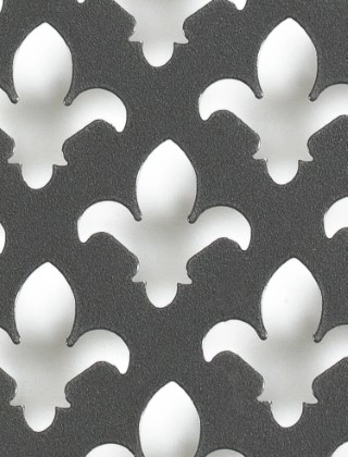 Fleur De Lys pewter 2 X 1m with no backing mesh cut to size