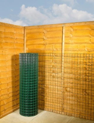 green pvc wire mesh 2 x 2 10G 4ft x 25m