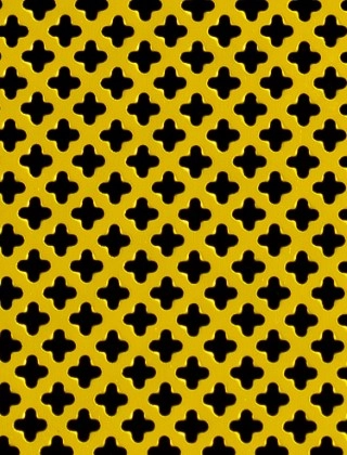 Fancy club Gold anodised 1X.665m with no backing mesh
