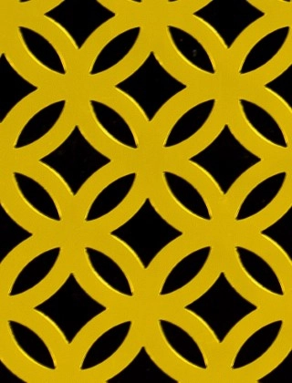 Inner Circle Gold anodised 1X1m with no backing mesh cut to size
