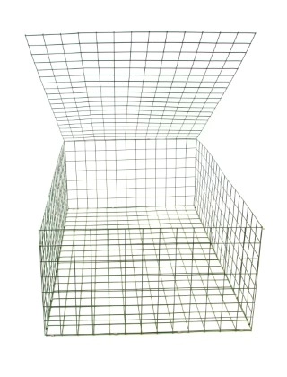 gabion basket Green PE 3mm 1.5m x 1m x 0.5m