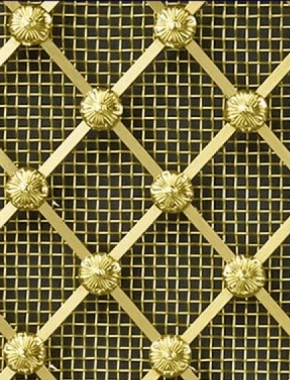 Regency Diamond brass regency diamon 25mm large mesh allfloral