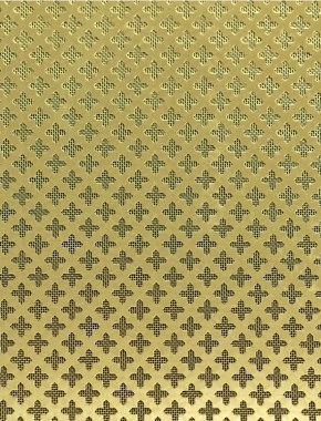Small Cross brass 1X.665m with brass backing mesh cut to size 1