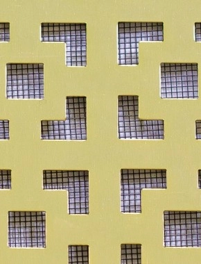 Dymchurch Gold anodised 2 X 1m with black backing mesh cut to size