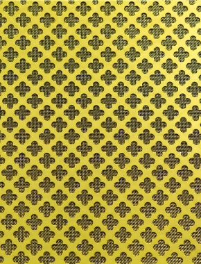 Large Club Gold anodised 2 X 1m with brass backing mesh cut to size 1