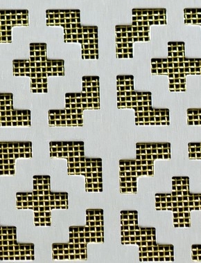 Iden Silver anodised 1X.665m with brass backing mesh cut to size 0