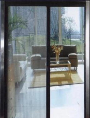 ALUM FRAME PLEATED DOOR SCREEN 1.2 X2.2