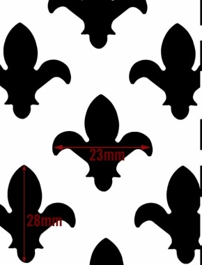 Fleur De Lys pewter 2 X 1m with no backing mesh cut to size 2