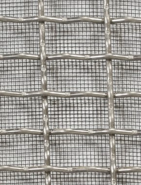 Crimped mesh 1X1 25 X 12.5 SS3042.5 SQUAREBLACKmesh cut to size 0