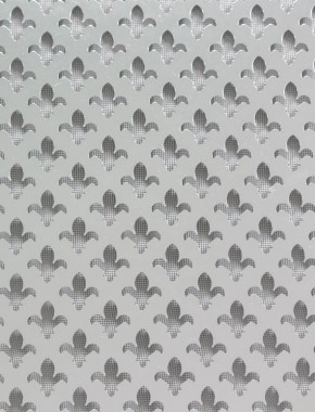 Fleur De Lys Silver anodised 1X1m with black backing mesh cut to size 1