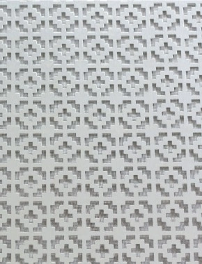 Iden Silver anodised 2 X 1m with black backing mesh cut to size 1