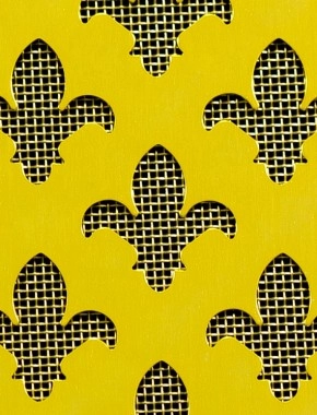 Fleur De Lys Gold anodised 2 X 1m with brass backing mesh cut to size 0