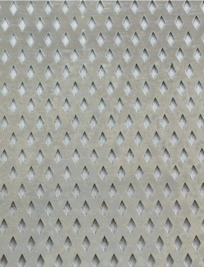 Small Diamond stainless 2 X 1m with black backing mesh cut to size 1